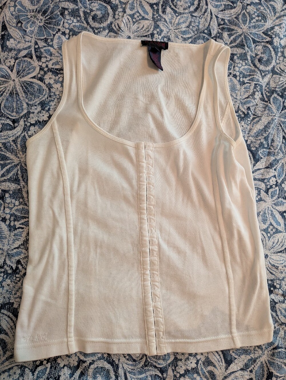 Vintage Ralph Lauren White Corset Tank